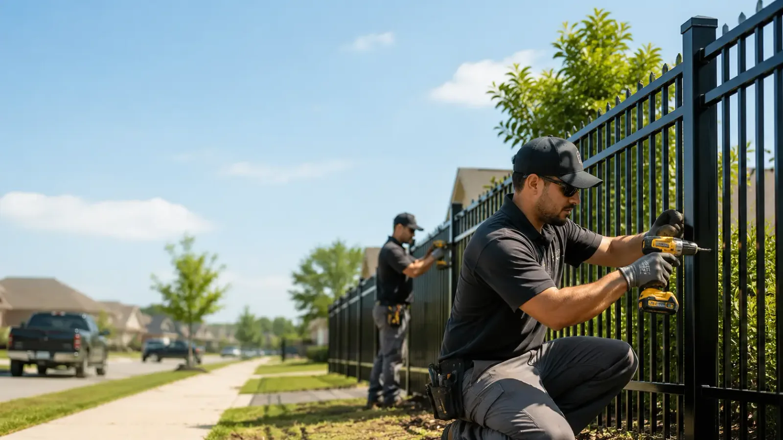 Metal Fence Installation in Lohn, TX
